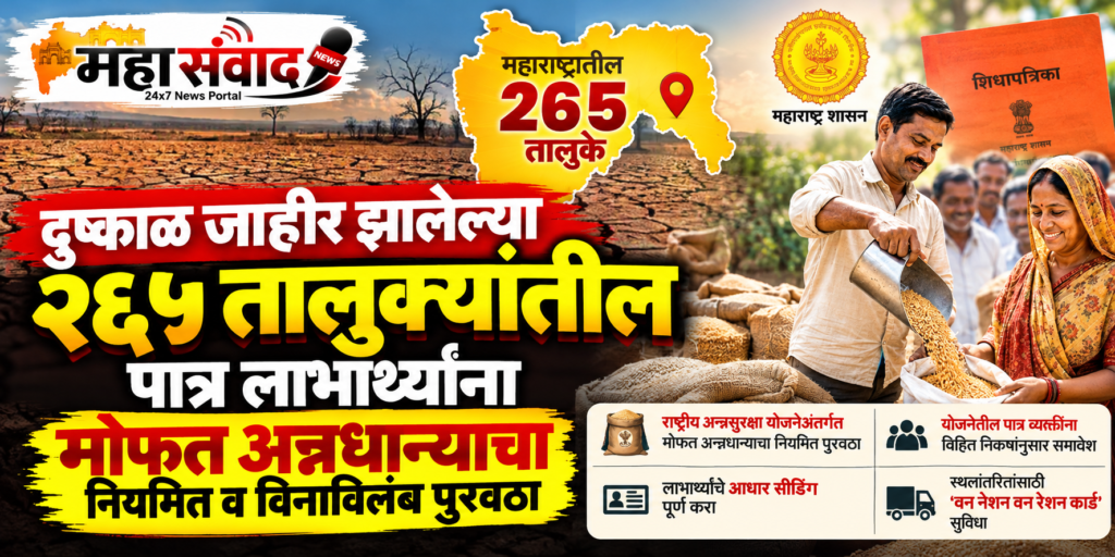 Drought Relief_ Maharashtra’s Free Grain Aid