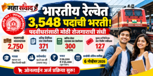 भारतीय रेल्वे भरतीची रोजगार संधी