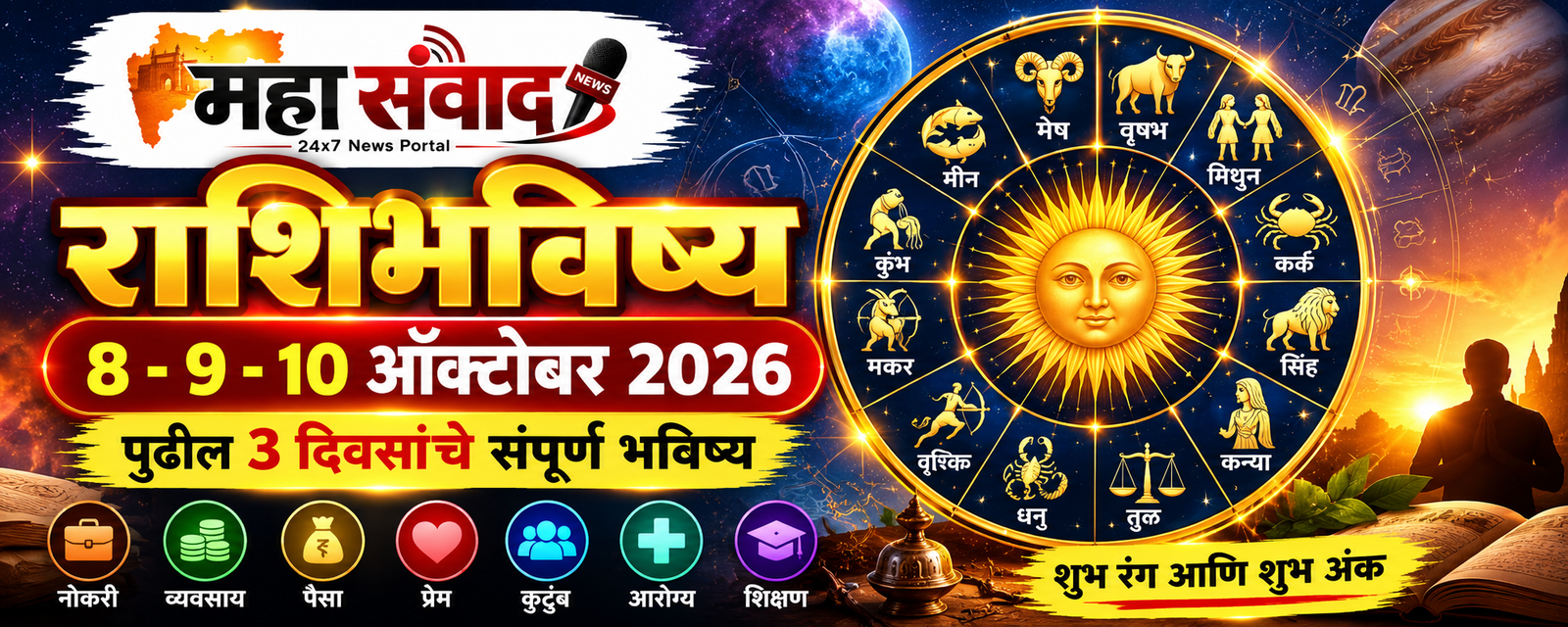 राशिभविष्य_ ८-१० ऑक्टोबर २०२६